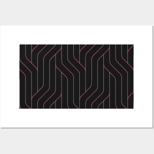 Straight-line pattern Posters and Art